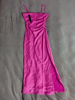 House of Harlow 1960 Hot Pink Spaghetti-Strap Maxi Dress